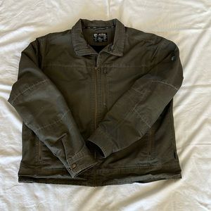 Kuhl men’s lightweight, fleece-lined, canvas jacket